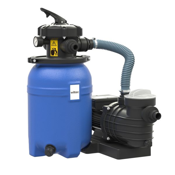 Terpo Peščeni filter za bazen 10.000 l/h, 250 W – 14 l filtrski rezervoar, IPX5