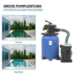 Terpo Peščeni filter za bazen 10.000 l/h, 250 W – 14 l filtrski rezervoar, IPX5