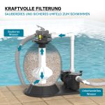 Terpo Peščeni filter za bazen 20.000 l/h, 750 W – 71 l filtrski rezervoar, IPX5