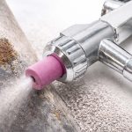 Terpo Pnevmatska peskalna pištola s keramičnimi šobami Ø 4, 5, 6 in 7 mm, nerjavno jeklo Delavnica in orodje