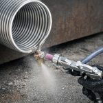 Terpo Pnevmatska peskalna pištola s keramičnimi šobami Ø 4, 5, 6 in 7 mm, nerjavno jeklo Delavnica in orodje