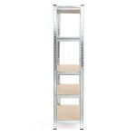 Terpo Pocinkani regal 1200 × 600 × 2040 mm, 5 polic po 200 kg, srebrn Delavnica in orodje