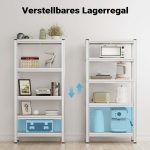 Terpo Pocinkani regal 750 × 300 × 1540 mm, nosilnost 875 kg Delavnica in orodje