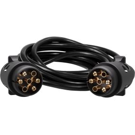 Terpo Podaljševalni kabel 7-polni 3 m, dvojni vtič, PVC – za prikolice in karavane