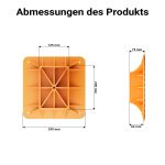 Terpo Podložna plošča za farm dvigalko 29x29 cm do 3000 kg – plastična podložna plošča iz PP za preprečevanje ugrezanja na mehkih tleh