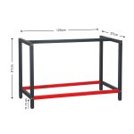 Terpo Podnožje delovne mize – mere 1250 x 570 x 810 mm, nosilnost 200 kg Delavnica in orodje