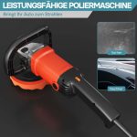 Terpo Polirni stroj za avtomobile 1200W, do 3000 vrt/min, 6 stopenj – krožni brušilnik z dodatno opremo