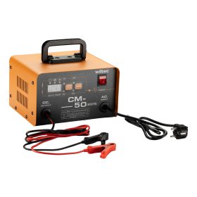 Terpo Polnilec akumulatorja 12–24 V, 16 A, za akumulatorje 30–300 Ah, moč 490 W – LCD zaslon, ročaj za prenašanje
