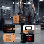Terpo Polnilec akumulatorja 12–24 V, 16 A, za akumulatorje 30–300 Ah, moč 490 W – LCD zaslon, ročaj za prenašanje