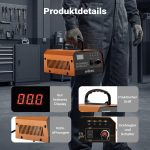 Terpo Polnilec akumulatorja 6–12 V, nastavljiv tok 3–10 A, za akumulatorje 10–150 Ah – LCD zaslon, ročaj za prenašanje