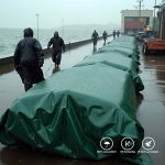 Terpo Vodoodporna ponjava temno zelena 4x6 m iz poliestra 650 g/m² s PVC prevleko – UV-odporna zaščitna ponjava z očesci