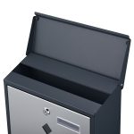 Terpo Poštni nabiralnik – Antracit, 300 × 110 × 395 mm Fasada, vrata, ograja