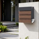 Terpo Poštni nabiralnik – Antracit, 370 × 130 × 413 mm Fasada, vrata, ograja