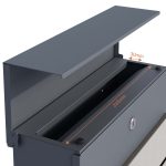 Terpo Poštni nabiralnik – Antracit, 410 × 130 × 370 mm Fasada, vrata, ograja