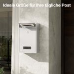 Terpo Poštni nabiralnik – Bela, 216 × 85 × 320 mm Fasada, vrata, ograja