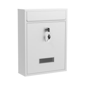 Terpo Poštni nabiralnik – Bela, 260 × 85 × 350 mm Fasada, vrata, ograja