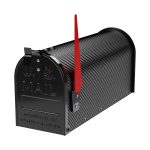 Terpo Poštni nabiralnik – Črna, 150 × 513 × 223 mm Fasada, vrata, ograja