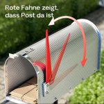 Terpo Poštni nabiralnik – silbergrau, 150 × 513 × 223 mm Fasada, vrata, ograja