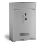 Terpo Poštni nabiralnik – Srebrna, 216 × 85 × 320 mm Fasada, vrata, ograja