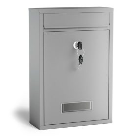 Terpo Poštni nabiralnik – Srebrna, 216 × 85 × 320 mm Fasada, vrata, ograja