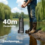 Terpo Potopna črpalka za globoke vode 6000 l/h, 1200 W – zaščita pred suhim tekom