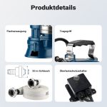 Terpo Potopna črpalka za umazano vodo 22.800 l/h, 1500 W – cev 20 m