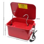 Terpo Pralnik za dele 13 L iz jekla 470x360x250 mm – čistilec delov s črpalko, vključno s koritom za male dele, pralno korito za delavnico in garažo