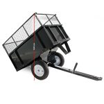 Terpo Prekucna prikolica za traktorsko kosilnico 300 kg, 166,5 × 77,5 × 106 cm, 440 l Vrtna oprema