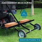 Terpo Prezračevalnik trate 100 cm za traktorsko kosilnico – jeklene vzmeti