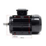 Terpo Profesionalni trifazni elektromotor 400 V 1,5 kW (2 KM), 2-polni, 2830 vrt/min, bakreno navitje, oblika B3 Motorji in pogoni