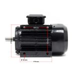 Terpo Profesionalni trifazni elektromotor 400 V 2,2 kW (3 KM), 2-polni, 2830 vrt/min, bakreno navitje, oblika B3 Motorji in pogoni