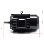 Terpo Profesionalni trifazni elektromotor 400 V 3 kW (4 KM), 2-polni, 2840 vrt/min, bakreno navitje, oblika B3 Motorji in pogoni