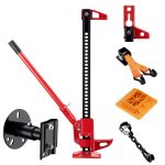 Terpo Profi komplet farm dvigalke 3000 kg za ekstremne uporabe – dvigalka s 135 cm dviga z vsemi adapterji in nosilcem za rezervno kolo