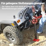 Terpo Profi komplet farm dvigalke 3000 kg za ekstremne uporabe – dvigalka s 135 cm dviga z vsemi adapterji in nosilcem za rezervno kolo