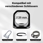 Terpo Protivlomno sidro za kolo, motor in skuter 76x50x54 mm – jekleno stensko in talno sidro s priloženimi vijaki