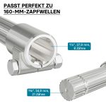 Terpo PTO adapterska puša 160 mm, 8–32 × 38 × 6 na 1 3/8″ Z21, št. 64585 Delavnica in orodje