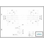 Terpo PTO profilna gred tip B2, 1 3/8″ Z6, dolžina 300 mm, kaljena Delavnica in orodje