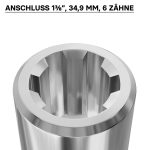 Terpo PTO utorna puša tip B, 1 3/8″ Z6, dolžina 80 mm, Ø 48 mm Delavnica in orodje