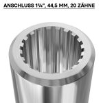 Terpo PTO utorna puša tip E, 1 3/4″ Z20, dolžina 60 mm, Ø 58 mm Delavnica in orodje