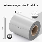 Terpo PVC trak za zasebnost ograje 35 m × 19 cm – siv, 20 sponk