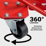 Terpo Rangirna tirnica za motor 2030 × 735 mm z zavoro, 570 kg, 6 koles Ø 50 mm Moto oprema