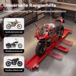 Terpo Rangirna tirnica za motor 2030 × 735 mm z zavoro, 570 kg, 6 koles Ø 50 mm Moto oprema