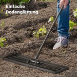 Terpo Ravnalo za izravnavo trate iz aluminija 121,9 × 25,4 cm z ročajem 2 m