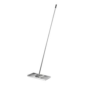 Terpo Ravnalo za izravnavo trate iz nerjavnega jekla 25 × 75 cm s 2 m ročajem