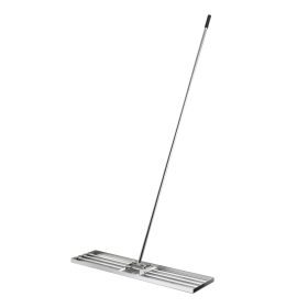 Terpo Ravnalo za izravnavo trate iz nerjavnega jekla 35 × 75 cm z ročajem
