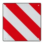 Terpo Opozorilna tabla za štrleč tovor 50x50 cm – Španija, za avtodom, prikolico, nosilec za kolesa