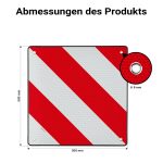 Terpo Opozorilna tabla za štrleč tovor 50x50 cm – Španija, za avtodom, prikolico, nosilec za kolesa