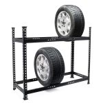 Terpo Regal za pnevmatike 120x44x101 cm, do 150 kg, za 6-8 pnevmatik, jeklo – delavniški regal, nastavljiva višina