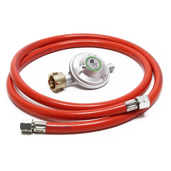 Terpo Regulator tlaka 50 mbar s 150 cm propansko cevjo – priključek za plinsko jeklenko