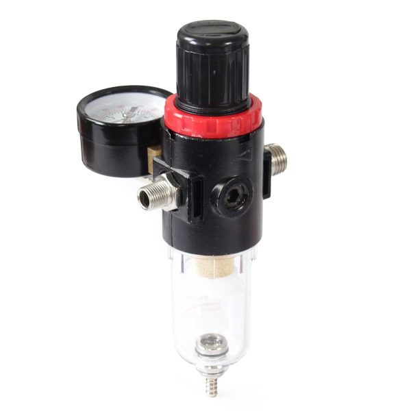 Terpo Regulator tlaka za airbrush 60 × 60 × 150 mm – do 7 bar Airbrush